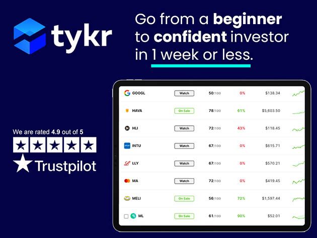 Unlock Financial Freedom: Master Stock Investing with Tykr’s Comprehensive Course and Software Bundle